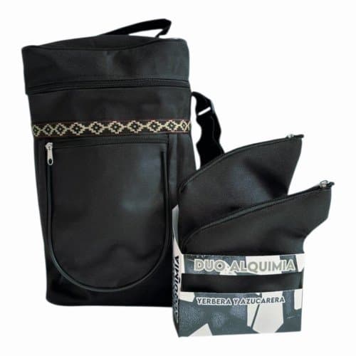 BOLSO MATERO GUARDA + YERBERA Y AZUCARERA ALQUIMIA DUO