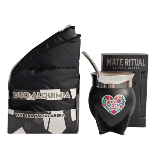 SET MATERO DUO ALQUIMIA PUFFER + MATE RITUAL DTF UV MAMÁ