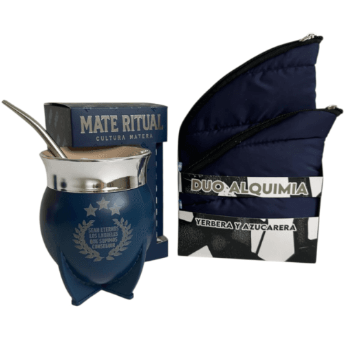 SET MATERO DUO ALQUIMIA PUFFER + MATE RITUAL GRABADO