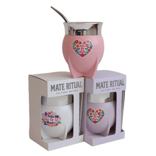 MATE RITUAL DTF UV CON CAJA ROSA/BLANCO/NEGRO