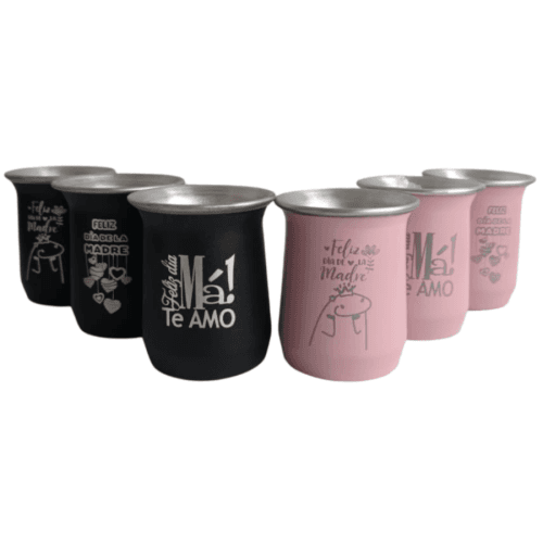 MATE ALUMINE GRABADO MAMA