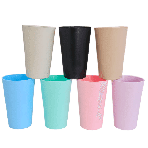 VASO NIÑO/A PLASTICO CONICO 500CC PASTEL