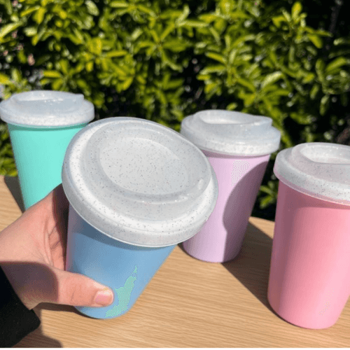 VASO TIPO STARBUCKS PASTEL TIPO GLITTER 400CC