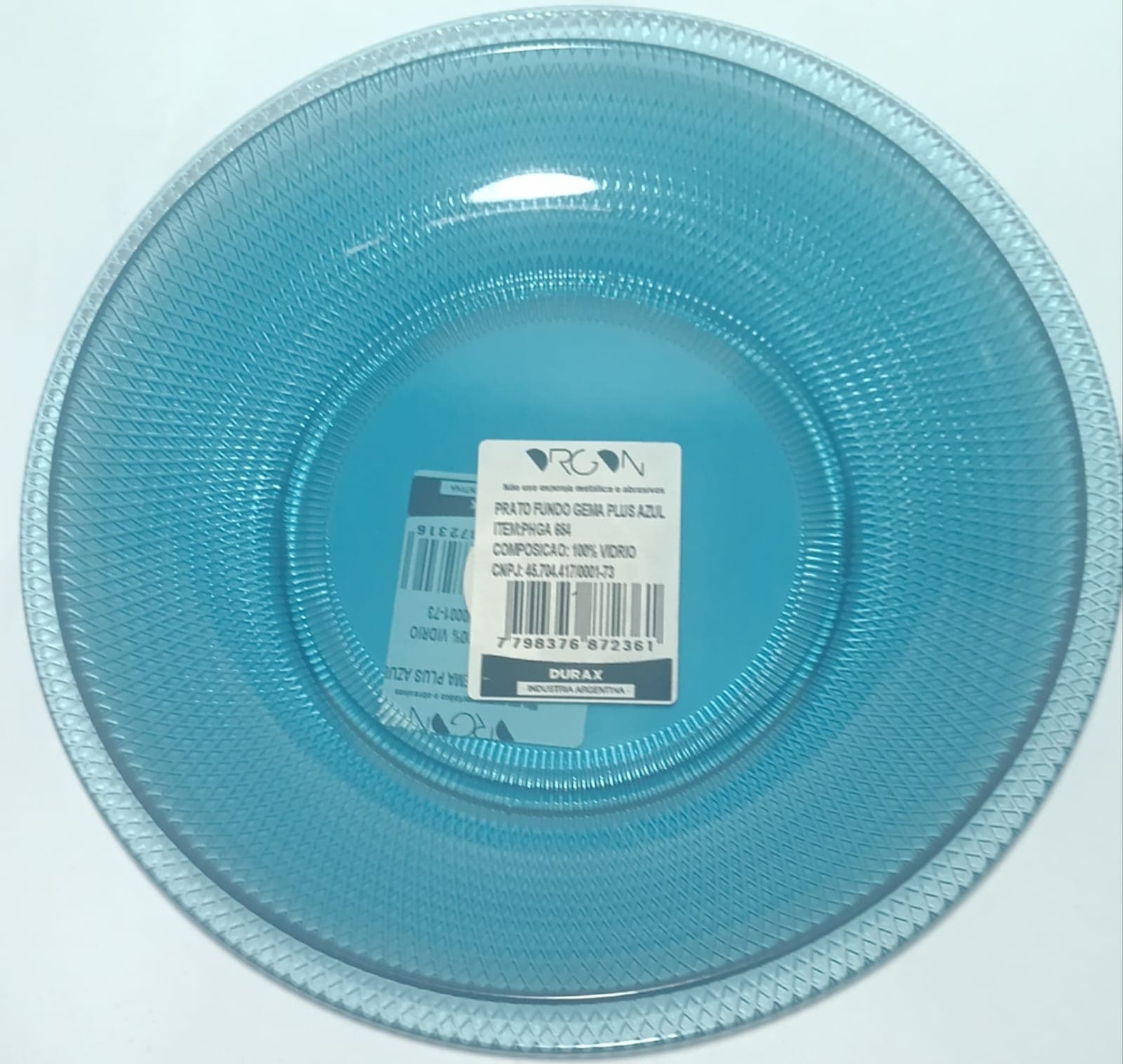 PLATO DURAX HONDO GEMA PLUS AZUL