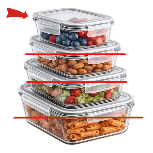 JL HERMETICO RECTANGULAR VIDRIO TEMPLADO 370ML