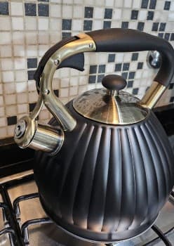 PAVA SILBADORA NEGRA 3 LTS. ACERO INOX.