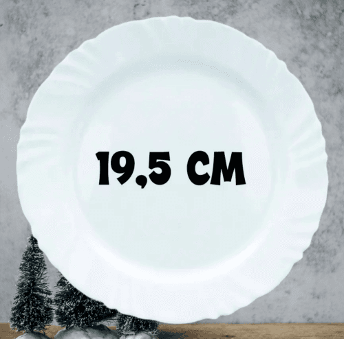 PLATO PETALA POSTRE 19,5 CM